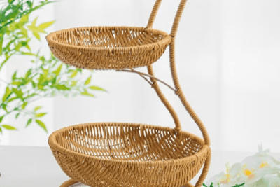 Rattan flower basket